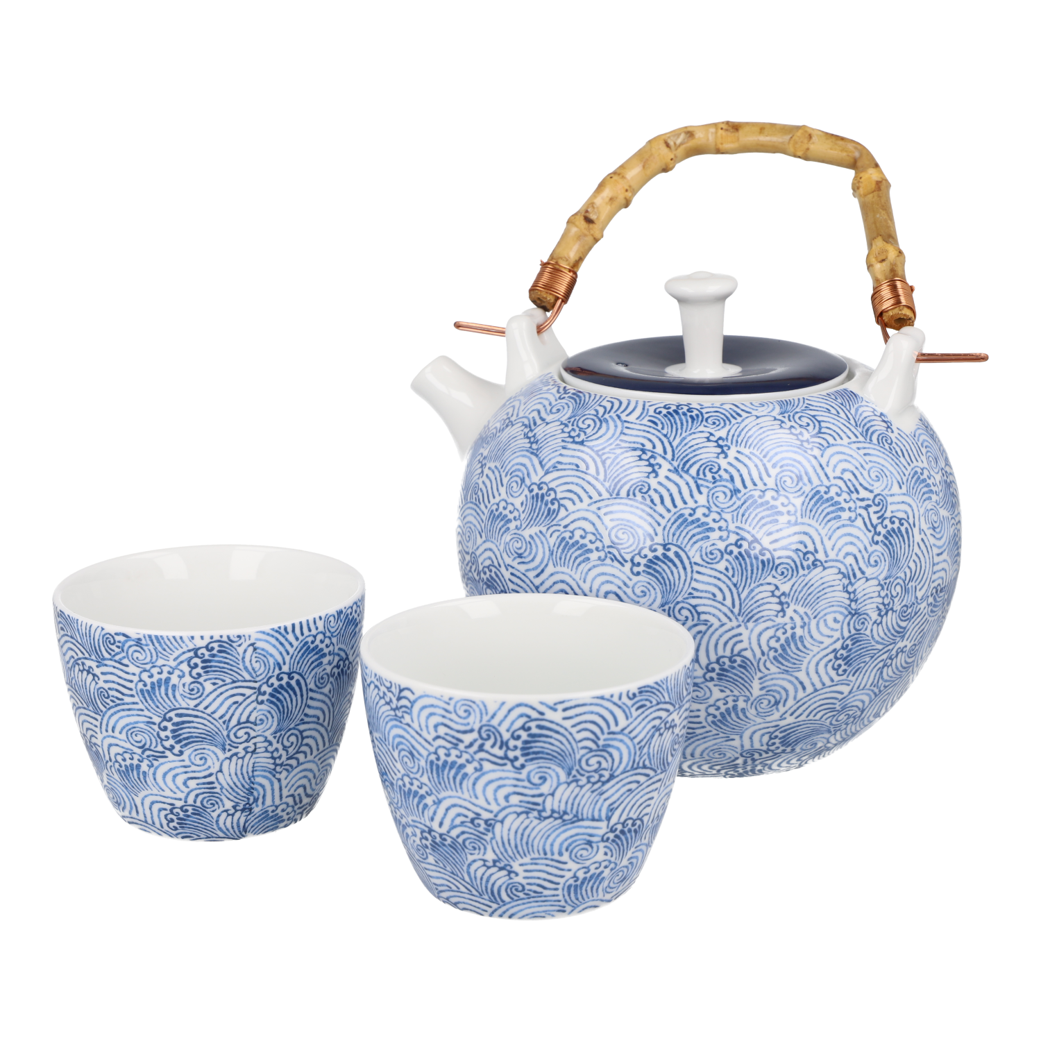 Juego de té Ola Zen Ritual Japonés en tu Hogar