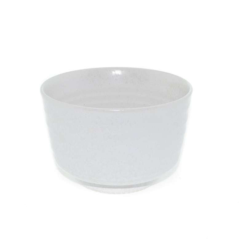 Cuenco para té matcha blanco