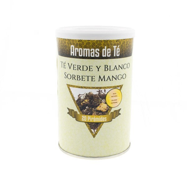 Green and White Tea Pyramids Mango Sorbet