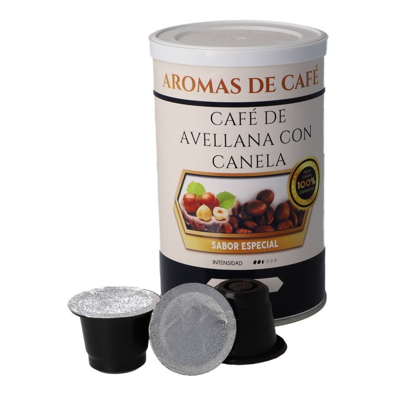 Cápsulas de Café de Avellana con Canela compatibles con nespresso