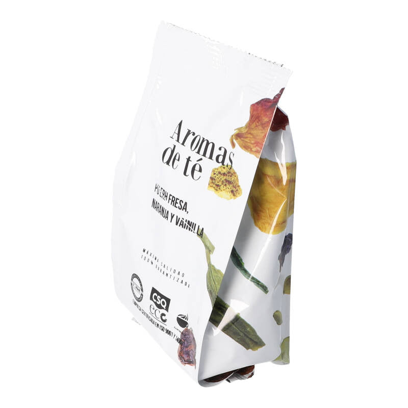 Tè Rosso Pu Erh con Fragola, Arancia e Vaniglia