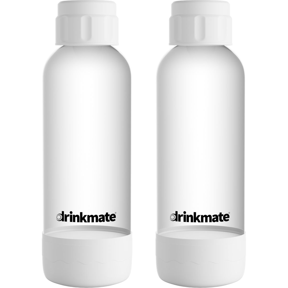 Botellas Drinkmate 1 L · Pack de 2 – Blanco
