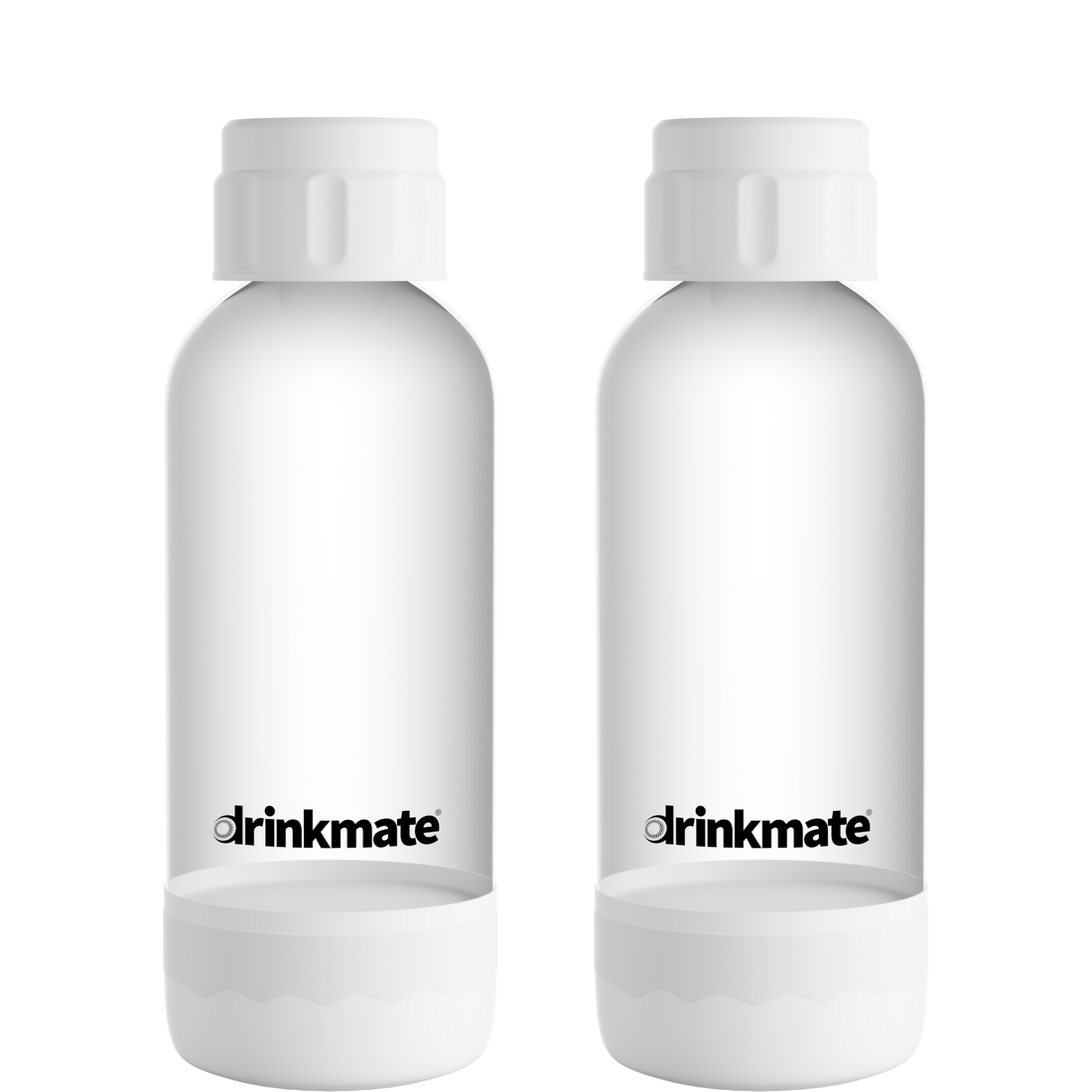 Botellas Drinkmate 0,5 L · Pack de 2 – Blanco