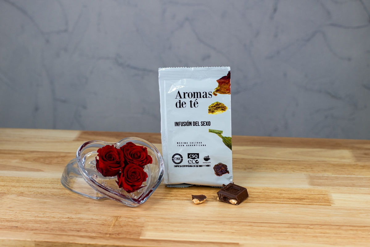 Infusión del Sexo con rosas y chocolate