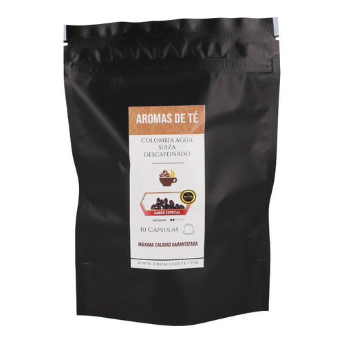 Cápsulas de Café Descafeinado Colombia Agua Suiza compatible con nespresso