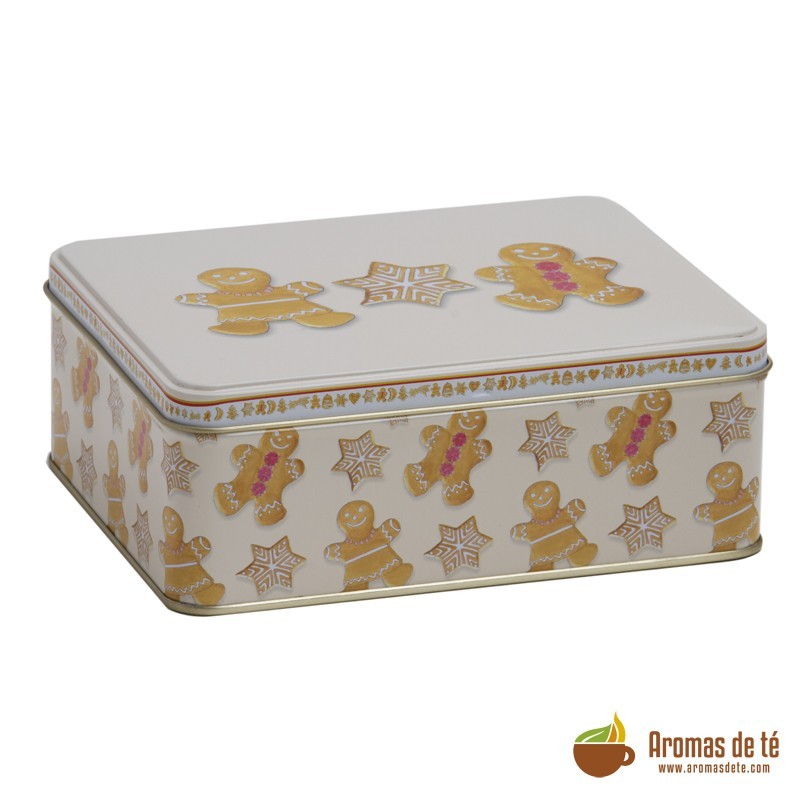 Square Christmas Cookie Tin