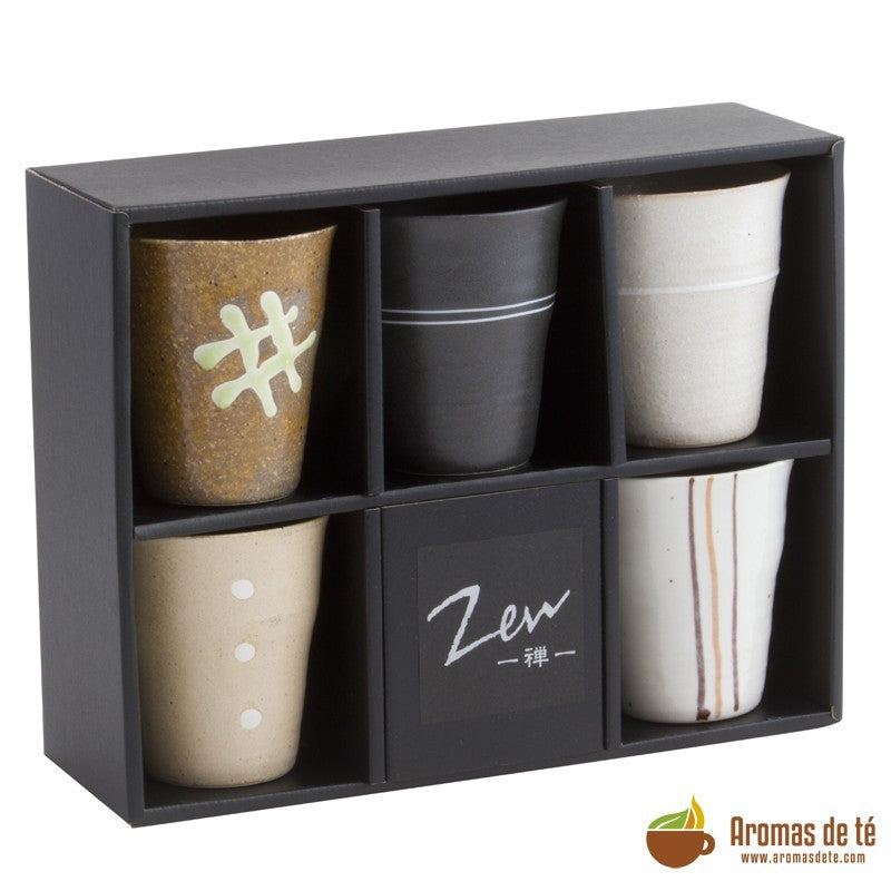 Juego de Vasos de Cerámica