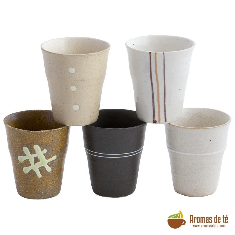 Juego de Vasos de Cerámica