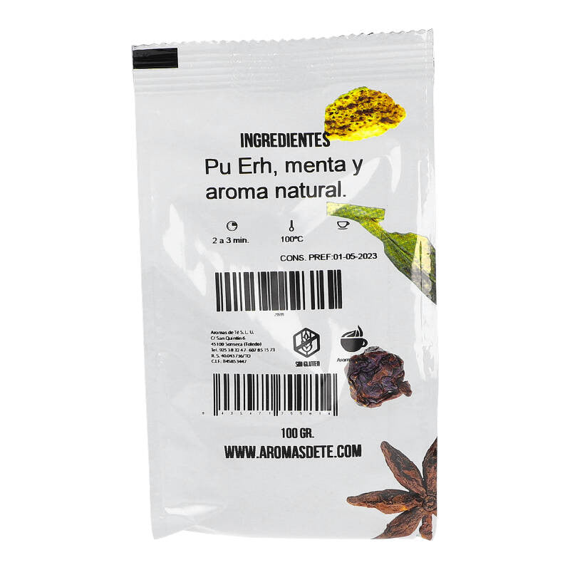 Té Rojo Pu Erh Y Menta