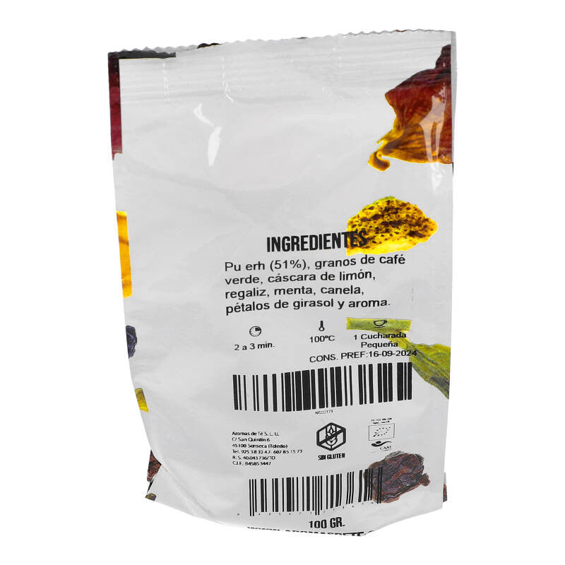 Pu erh Lima y Menta Ecológico
