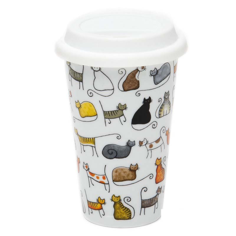 Vaso Térmico de Gatos con tapa de silicona